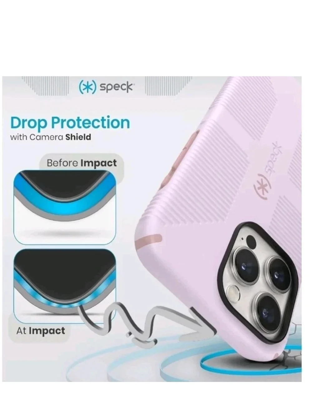 Speck CandyShell Grip Case for iPhone 15 Pro Max - Lilac